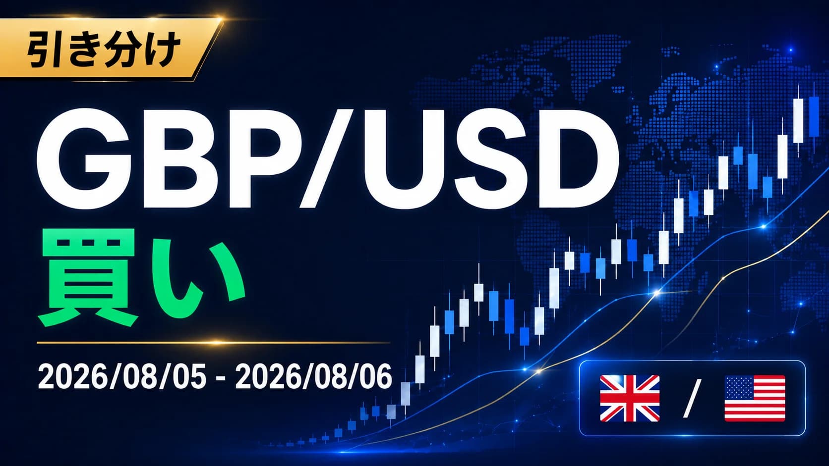 【引き分け】GBP/USD 買い|2026/08/05 - 2026/08/06