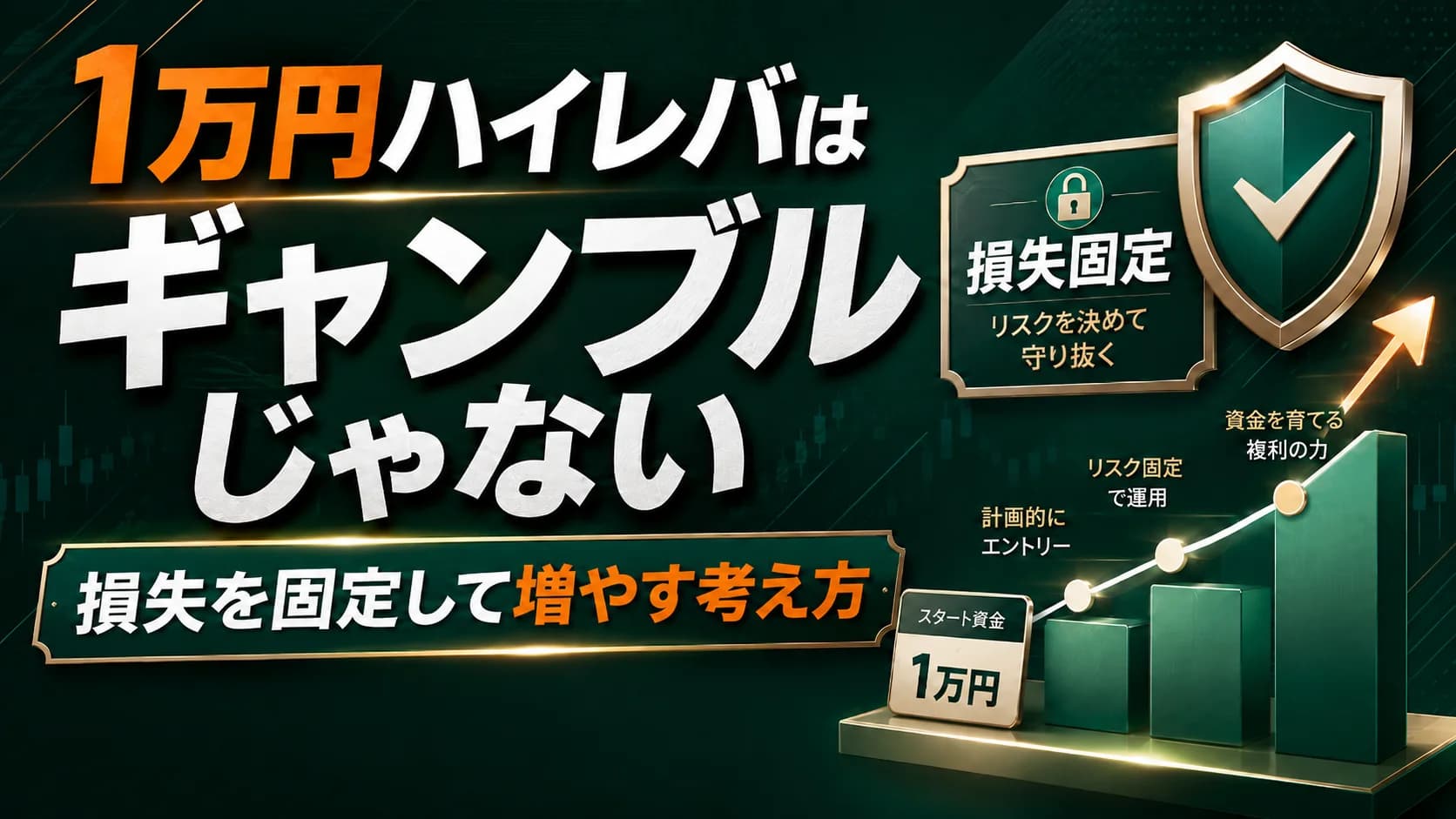 1万円ハイレバはギャンブルじゃない|損失を固定して増やす考え方